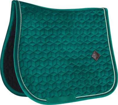 Zdjęcie produktu dla Kentucky Horsewear Podkładka pod siodło skokowe Velvet Podkładka pod siodło Dark Green Pony
