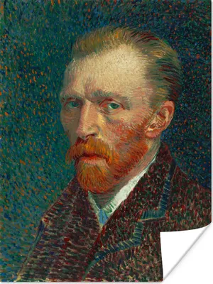 Produktbild von MuchoWow® Poster Selbstporträt - Vincent van Gogh 60x80 cm - Schlafzimmer Dekoration