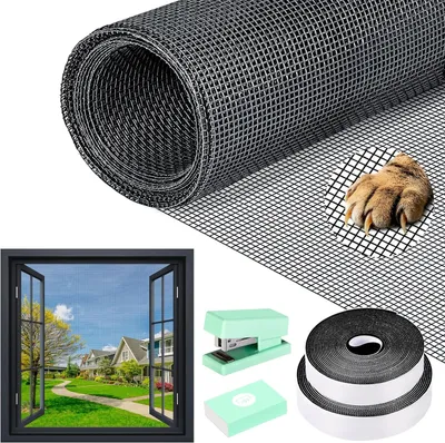 Obrázok produktu pre Sieťka proti hmyzu 120 x 250 cm, sklolaminát, odolná voči mačkám, pre okno
