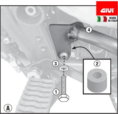 Produktbild von Montagekit GiVi für TN6401A / TN6409 für Triumph Tiger 800 / 800 XC / 800 XR