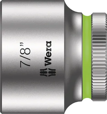Produktbild von Wera 8790 HMB Zyklop-Steckschlüsseleinsatz mit 3/8"-Antrieb, zöllig Leuchtgrün