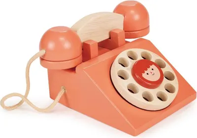 Immagine prodotto di Telefono giocattolo in legno Mentari - Ring Ring - sostenibile e colorato