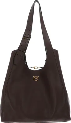 Produktbild von PINKO Schultertasche Tote Classic Belt Marrone Castano - Antique Gold dunkelbraun