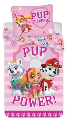 Image de Paw Patrol Pup Power Parure de lit 140×200 cm, 70×90 cm