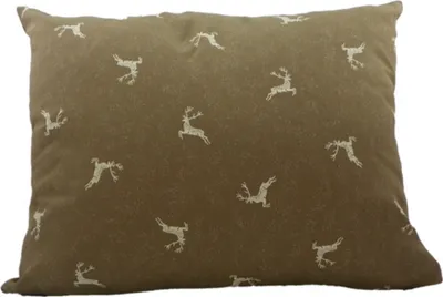 Produktbild von Kissen - Dekokissen mit Füllung Hirsch - beige ca 35x45 cm Weihnachten