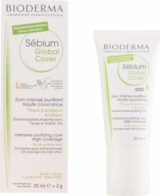 Image de Soin de la peau grasse Bioderma Sebium Global Cover (30 ml)
