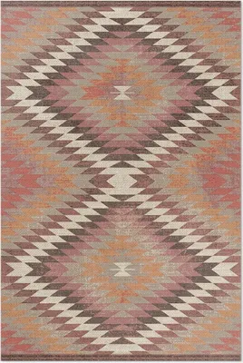 Produktbild von Türkisches Muster, dekoratives Stoff-Imitat – Vinylteppich – 60x90 cm – Indoor Teppich – Flur – Pflegeleicht – Modern