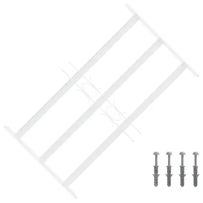 Zdjęcie produktu dla Krata zabezpieczająca do okien z 3 poprzeczkami 43-74 cm