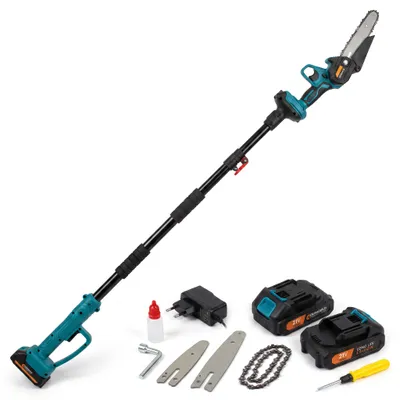 Productafbeelding van Telescoopsteel voor accu mini kettingzaag en snoeischaar – verlengsteel 107-166 cm aluminium, geschikt voor CCW-002, CW-1-PRO en SCZ-001, AI-gegenereerde afbeelding