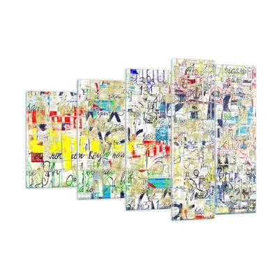 Produktbild von Bilder auf glas - Straße Graffiti Wand Wandmalerei - 150x100cm - Glasbilder - Wandbilder - Kunstdruck - Wanddekoration aus Glas - Glas Bilder - Wandbild auf Glas - GEG150x100-2907