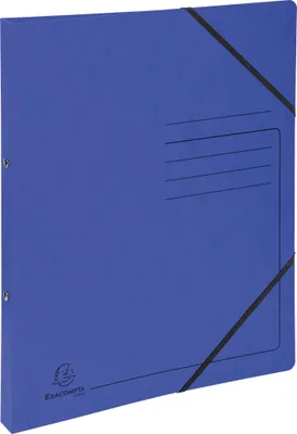 Immagine prodotto di Exacompta 542552E Raccoglitore ad anelli - A4, 2 anelli, Ø 25 mm, elastico, blu