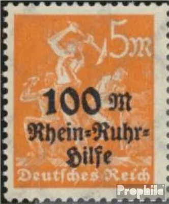 Produktbild von Briefmarken Deutsches Reich 1923 Mi 258VIII, M höherstehend postfrisch Ruhrhilfe