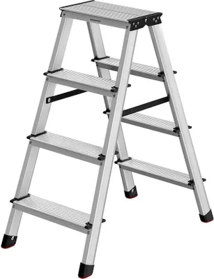 Produktbild von Famanu Aluminium-Leiter - Multifunktional und leicht - 78 cm x 42 cm x 81,5 cm