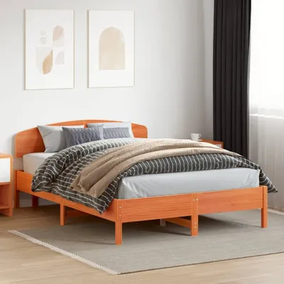 Produktbild von Design Kopfteil Wachsbraun 160 cm Massivholz Kiefer, Kopfteile 2024 Neu