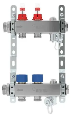 Produktbild von REHAU Verteiler HKV-D AG V2A, 2 Kreise, 1 Stk.