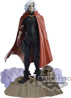 A figurine of Tomura Shigaraki from My Hero Academia standing on a diorama base.