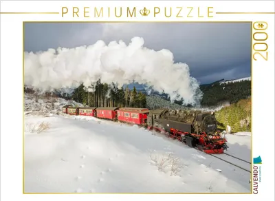 Produktbild von CALVENDO Puzzle Brockenbahn bei Drei Annen 2000 Teile Puzzle quer | 2000 Teile Lege-Größe 90x67cm Foto-Puzzle für glückliche Stunden