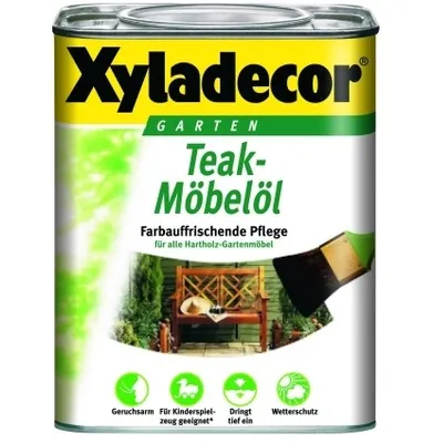 Produktbild von XYLADECOR Teak Möbelöl 0,75 L / Holzpflege / Holzschutz