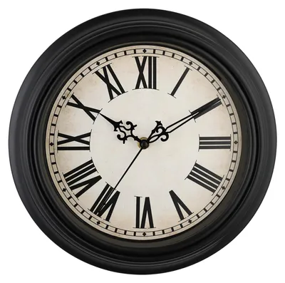 Image de Elzusha - Horloge mural rétro, diamètre 30 cm - Horloge vintage silencieux pour la cuisine, le salon et la chambre