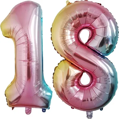 Obrázek produktu pro Set -Folienballon - Regenbogen/32inch - 1 + 8