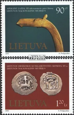 Produktbild von Briefmarken Litauen 1997 Mi 645-646 (kompl.Ausg.) postfrisch Museumsgegenstände