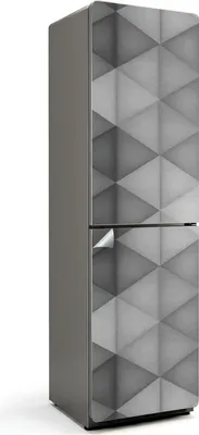 Produktbild von Geometrisches Muster mit Kreisen – Kühlschrank Aufkleber – Klebefolie Kühlschrank – Kühlschrank Dekor – Kühlschrankfolie selbstklebend – Küchen Dekoration – 60x205 cm