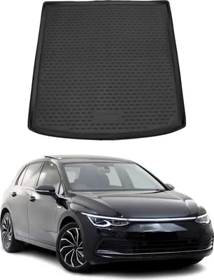 Immagine prodotto di Tappetino per bagagliaio Vaschetta portaoggetti per VW Golf 8 Variant 2019-2025 Gomma nera
