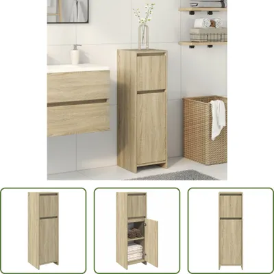 Obrázek produktu pro The Living Store Koupelnová skříňka Sonoma dub 30x30x95 cm materiál na bázi dřeva