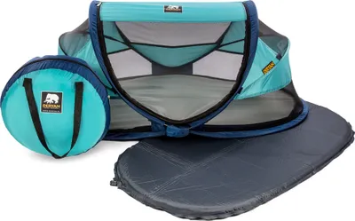 Produktbild von DERYAN Baby Luxe Reisebett – Inklusive selbst aufblasbarer Matratze - Ocean
