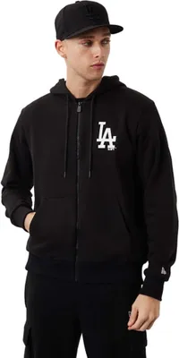 Productafbeelding van New Era MLB League Los Angeles Dodgers Essential Zip Hoodie 60284775, Trui met rits, Heren, Zwart, Maat: L