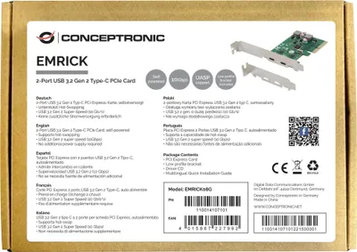 Image de CONCEPTRONIC PCI Express Card x4 2-Port USB-C 3.2