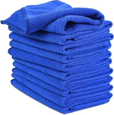 Produktbild von Mikrofasertücher – Reinigungstücher – Für streifenfreie Reinigung – Super saugfähig – 30 x 30 cm – Blau
