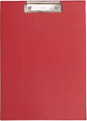 Produktbild von MAUL Klemmbrett A4 Hochformat Karton Folie rot