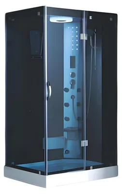 Productafbeelding van Glas Duschkabine Duschbox Komfortdusche Wellnessdusche Duschraum 120x90 cm