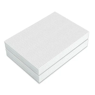 Image de Set de blocs de notes - DIN A4 - 10 blocs - quadrillé - 50 pages par bloc - collé - dos cartonné solide - papier 90 g/m² - qualité supérieure