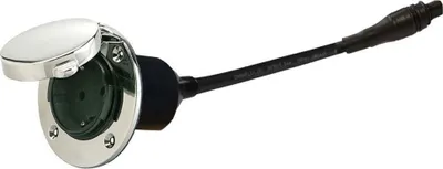 Image de Prise encastrée en acier inoxydable Vetus Ip56 16a argent argent One Size