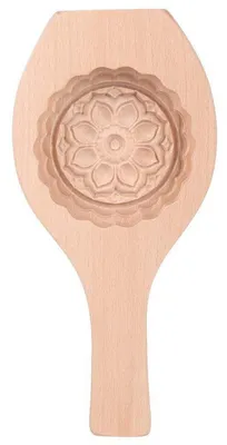 Productafbeelding van Holzvorm voor koekjes met bloemenmotief, bakvorm voor taarten en gebak, rond