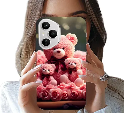 Obrázek produktu pro Etui Do Honor 400 Pro - Rodzinka Różanych Misiów Upominek + Folia
