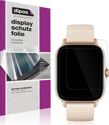 Produktbild von 2x Schutzfolie für Amazfit GTS 3 klar Displayschutzfolie Folie Display Schutz dipos