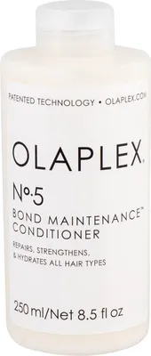 A bottle of Olaplex No. 5 Bond Maintenance Conditioner.