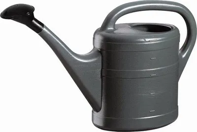 Produktbild von DigiRigi® Gießkanne 5 L aus Kunststoff, Anthrazit, mit Brauseaufsatz – leichte, wetterfeste Gießkanne für Zimmer- und Balkonpflanzen (1 Stück)