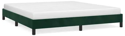 Productafbeelding van vidaXL Bedframe zonder matras, donkergroen, 160x200 cm, fluweel