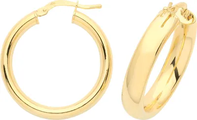 Produktbild von 9 Karat (375) Gold Damen - Paar Creolen - 20mm; TRS376069KYMM20
