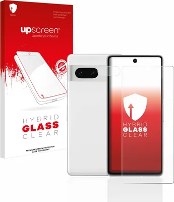 Produktbild von upscreen Schutzglas für Google Pixel 7 (Display+Kamera) Schutzfolie Panzer Folie Glas Display Schutz klar