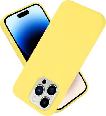 Image de Cadorabo Housse pour Apple iPhone 14 PRO Housse en jaune Housse pour portable Case Cover TPU Etui