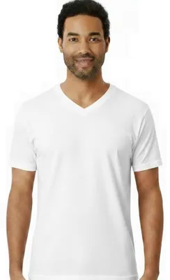 Immagine prodotto di Prodotto in Italia – 3 maglie intime a maniche corte per uomo, scollo a V, 100% cotone