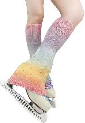 Productafbeelding van Schaatsbeenwarmers - Beenstukken Dans - Dansen Trainen - Elastisch Materiaal - Volwassen Kinderen - Zwart