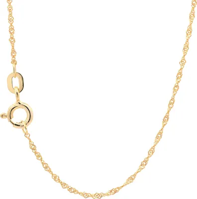 Produktbild von Goldkette Singapurkette Länge 50cm - Breite 1,0mm - 585-14 Karat Gold