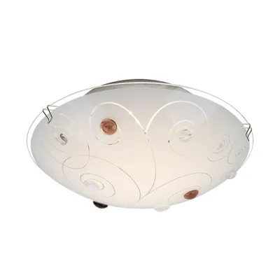 Produktbild von LED Deckenleuchte, Chrom, Glas satiniert, CCT, 41,5 cm