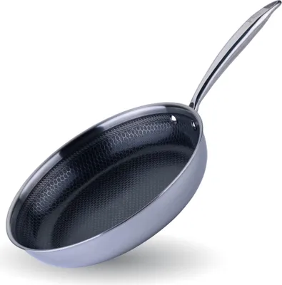 Produktbild von Chefkoch trifft Fackelmann Tri-Ply Bratpfanne Kiel Ø 28 cm  Hochwertige Edelstahl-Pfanne mit Antihaft-Beschichtung, Induktionsgeeignet
